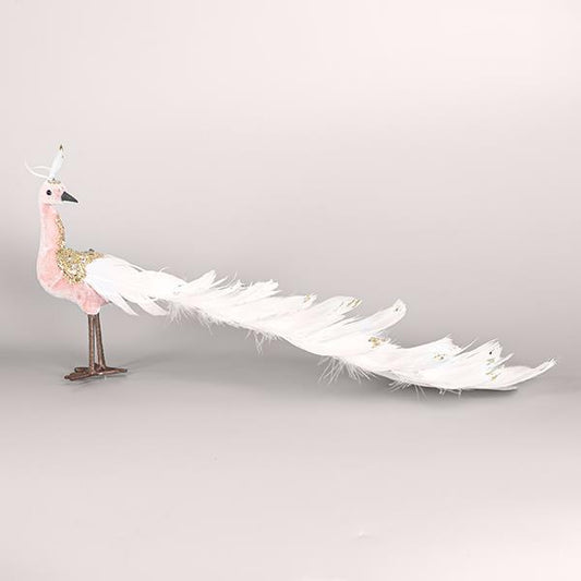 ΒΕΛΟΥΔΙΝΟ ΠΑΓΩΝΙ, ΡΟΖ, ΜΕ ΛΕΥΚΑ ΠΟΥΠΟΥΛΑ, 35x19cm