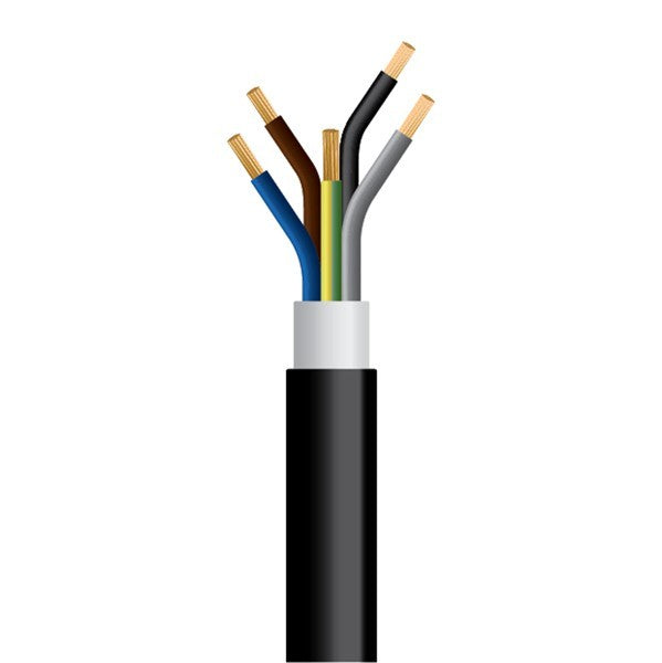 ΚΑΛΩΔΙΟ NYY J1VV-R 5Χ6mm² ΜΑΥΡΟ (1000m/Drum)