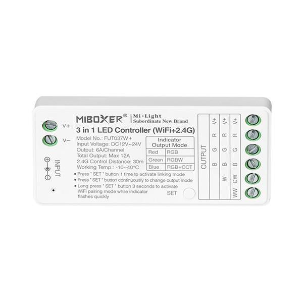 ΑΣΥΡΜΑΤΟ RF Wifi CONTROLLER RGB-RGBW 6A DC 12V/144W 24V/240W