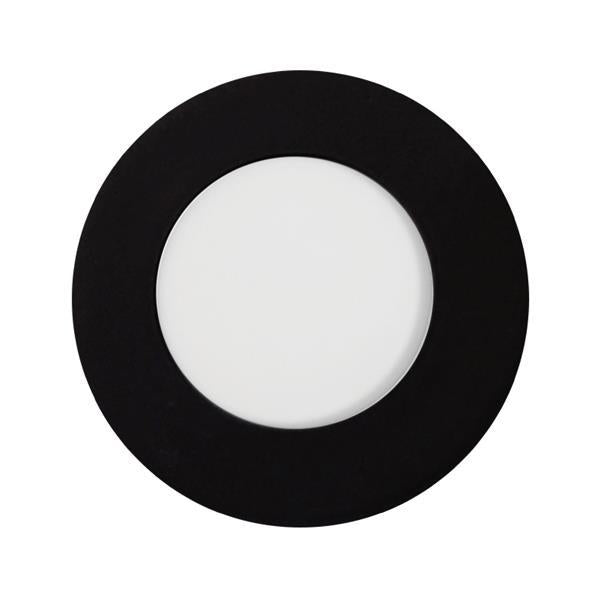 ΦΩΤΙΣΤΙΚΟ ΧΩΝΕΥΤΟ LED SLIM Φ85 3W 6500K ΜΑΥΡΟ PLUS
