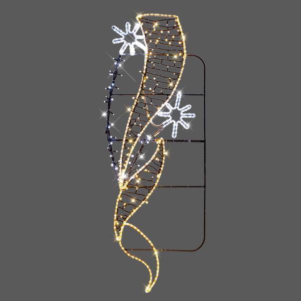 ΕΠΑΓΓΕΛΜΑΤΙΚΟ ΣΧΕΔΙΟ ΕΠΙΣΤΗΛΟ ΑΛΟΥΜΙΝΙΟΥ ΜΕ ΑΣΤΕΡΑΚΙΑ, ΛΕΥΚΗ ΚΑΙ ΘΕΡΜΗ ΛΕΥΚΗ LED ΦΩΤ/ΝΑ, ΜΕ ΘΕΡΜΑ LED, 64χ205, IP44