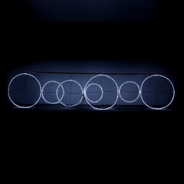 ΔΑΚΤΥΛΙΟΙ ΦΩΤΕΙΝΟΙ, LED, ΜΕ ΛΕΥΚΗ ΦΩΤ/ΝΑ, 28m, 400x100cm