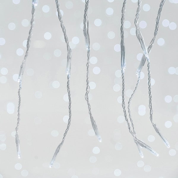 ΚΟΥΡΤΙΝΑ, 240 LED 3mm, 31V ΜΕΤΑΣΧΗΜΑΤΙΣΤΗ, ΠΡΟΓΡΑΜΜΑ SNOWFALL & ΜΝΗΜΗ, ΔΙΑΦΑΝΟ PVC ΚΑΛΩΔΙΟ, ΛΕΥΚΟ LED (H100 x W200cm, 20 ΣΕΙΡΕΣ x 12 LED), ΠΡΟΕΚΤΑΣΗ ΠΑΡΟΧΗΣ 3m, ΙΡ44