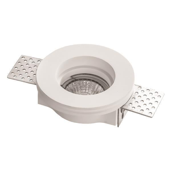 ΣΠΟΤ ΓΥΨΙΝΟ ΜΟΝΟ ΣΤΡΟΓΓΥΛΟ 1XGU10 Φ100x40mm