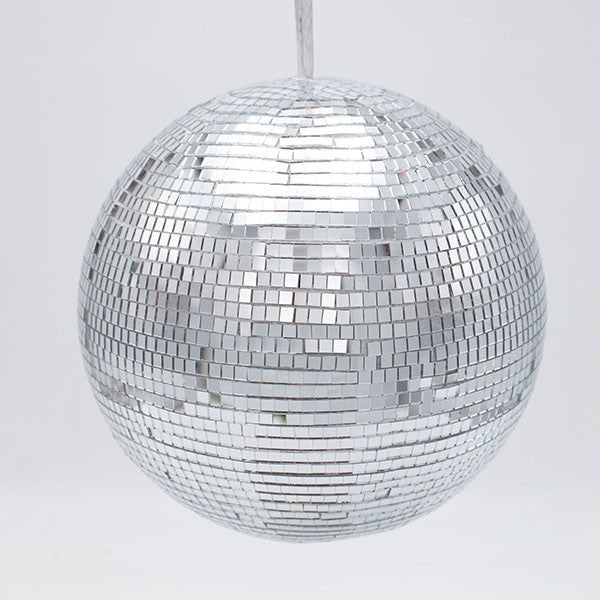 ΓΥΑΛΙΝΗ ΜΠΑΛΑ, ΝΤΙΣΚΟ, ΑΣΗΜΙ, 20cm