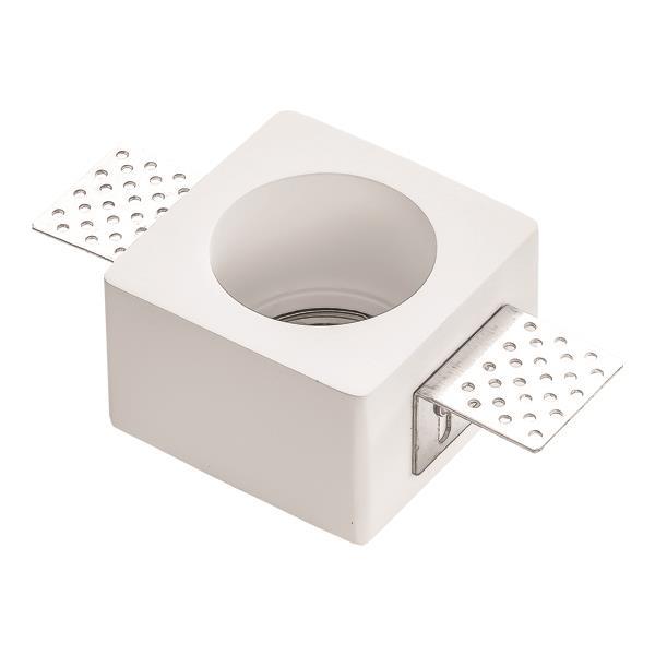 ΣΠΟΤ ΓΥΨΙΝΟ ΜΟΝΟ ΤΕΤΡΑΓΩΝΟ1X GU10 80x80x55mm