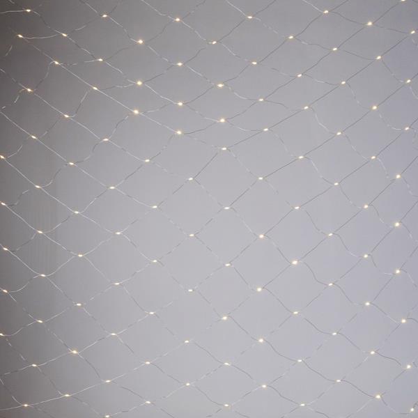 ΔΙΧΤΥ, 1560 MINI MILKY LED, 27V ΜΕΤΑΣΧΗΜΑΤΙΣΤΗ, ΣΤΑΘΕΡΟ, ΔΙΑΦΑΝΟ ΠΛΑΚΕ ΧΑΛΚΙΝΟ ΚΑΛΩΔΙΟ, ΘΕΡΜΟ ΛΕΥΚΟ LED (H350 x W400cm), ΠΡΟΕΚΤΑΣΗ ΠΑΡΟΧΗΣ 5m, IP44