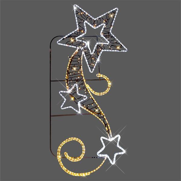 ΕΠΑΓΓΕΛΜΑΤΙΚΟ ΣΧΕΔΙΟ ΕΠΙΣΤΗΛΟ ΑΛΟΥΜΙΝΙΟΥ ΜΕ ΑΣΤΕΡI, ΛΕΥΚΗ ΚΑΙ ΘΕΡΜΗ ΛΕΥΚΗ LED ΦΩΤ/ΝΑ, ΜΕ ΘΕΡΜΑ ΛΕΥΚΑ LED, 73χ175 IP44