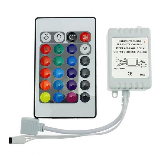 ΑΣΥΡΜΑΤΟ IR CONTROLLER RGB DC 5V/30W 12V/72W 24V/165W