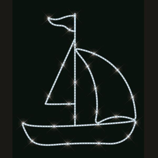 ΕΠΑΓΓΕΛΜΑΤΙΚΟ ΣΧΕΔΙΟ, ΕΠΙΣΤΗΛΙΟ, ΚΑΡΑΒΙ, ΛΕΥΚΗ LED ΦΩΤΟΣΩΛΗΝΑ, 100x90cm, IP65