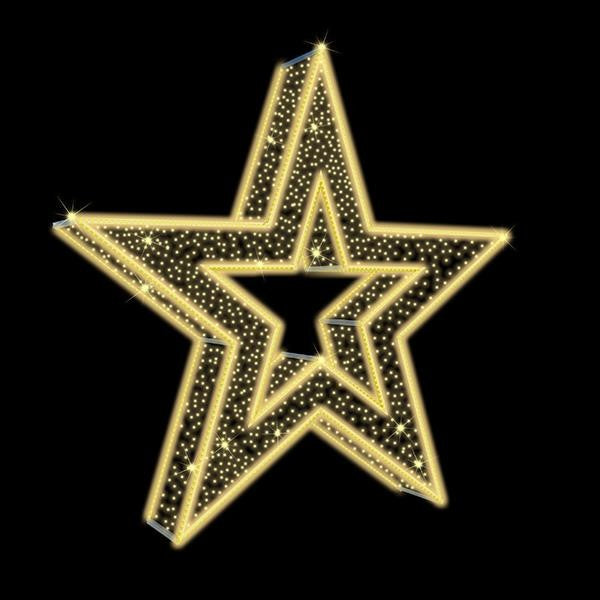 ΕΠΑΓΓΕΛΜΑΤΙΚΟ ΣΧΕΔΙΟ, ΑΣΤΕΡΙ 3D, 230V, ΘΕΡΜΗ ΛΕΥΚΗ LED ΦΩΤΟΣΩΛΗΝΑ, ΘΕΡΜΟ ΛΕΥΚΟ LED, 200x200x20cm, IP65