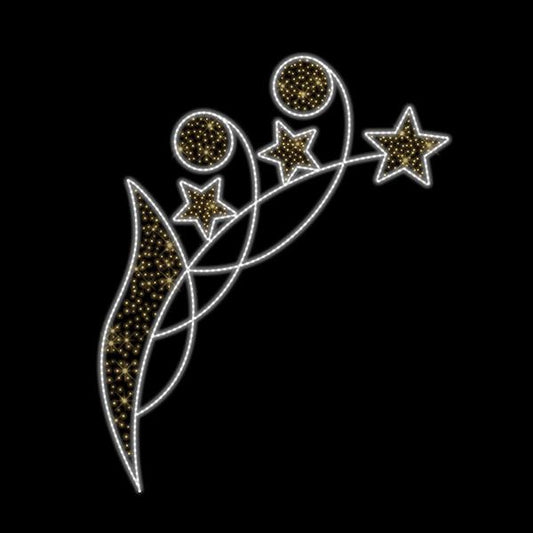 ΕΠΑΓΓΕΛΜΑΤΙΚΟ ΣΧΕΔΙΟ, ΕΠΙΔΑΠΕΔΙΟ, ΜΕ ΑΣΤΕΡΙΑ, 230V, ΛΕΥΚΗ LED ΦΩΤΟΣΩΛΗΝΑ, ΘΕΡΜΟ ΛΕΥΚΟ LED, 400x270cm, IP65