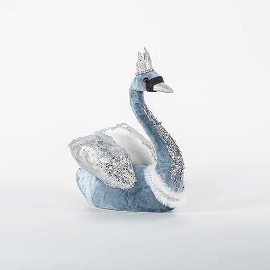 ΒΕΛΟΥΔΙΝΟΣ ΚΥΚΝΟΣ, ΜΠΛΕ, ΜΕ GLITTER, 22x28cm