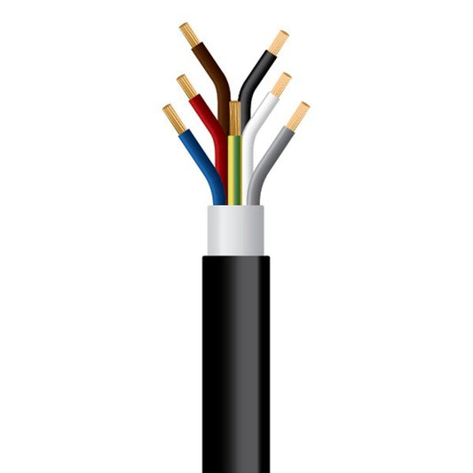 ΚΑΛΩΔΙΟ NYY J1VV-R 7Χ2,5mm² ΜΑΥΡΟ (1000m/Drum)