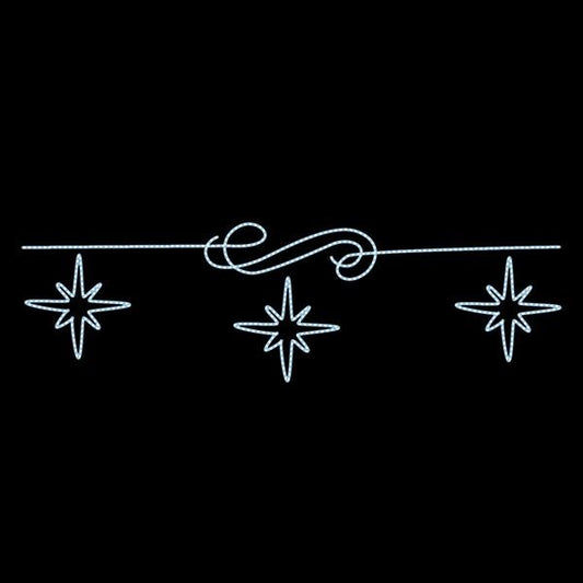 ΕΠΑΓΓΕΛΜΑΤΙΚΟ ΣΧΕΔΙΟ, ΓΙΡΛΑΝΤΑ, ΜΕ ΑΣΤΕΡΙΑ, 230V, ΛΕΥΚΗ LED ΦΩΤΟΣΩΛΗΝΑ, 110x600, IP65