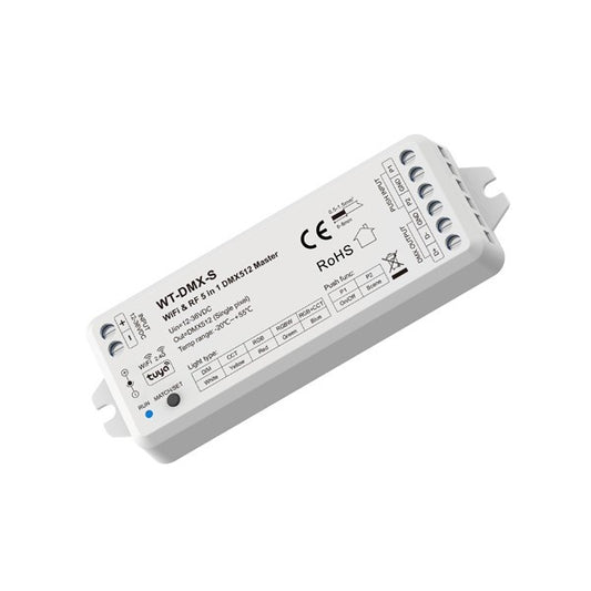 DMX512 MASTER ''WT-DMX-S'' ΜΟΝΟΧΡΩΝΟ/CCT/RGB/RGBW/RGB+CCT 12-36VDC/1-5CH