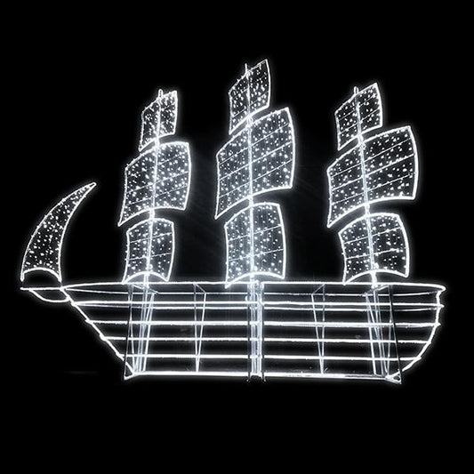 ΕΠΑΓΓΕΛΜΑΤΙΚΟ ΣΧΕΔΙΟ, ΚΑΡΑΒΙ 3D, 230V, ΛΕΥΚΗ LED ΦΩΤ/ΝΑ, ΛΕΥΚΑ LED, 400x350x150cm, IP65