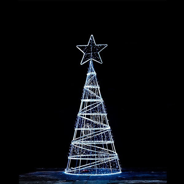 ΕΠΑΓΓΕΛΜΑΤΙΚΟ ΣΧΕΔΙΟ, ΔΕΝΤΡΟ 3D, ΜΕ ΜΠΑΛΕΣ ΣΤΟ ΕΣΩΤΕΡΙΚΟ ΤΟΥ, ΛΕΥΚΗ LED ΦΩΤΟΣΩΛΗΝΑ, ΛΕΥΚΟ ΚΑΙ ΘΕΡΜΟ ΛΕΥΚΟ LED, 500x170x170cm, IP65