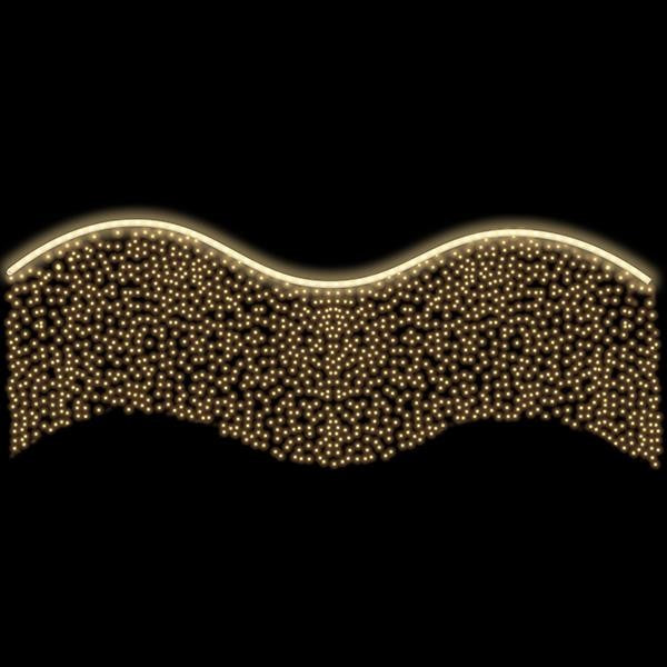 ΕΠΑΓΓΕΛΜΑΤΙΚΟ ΣΧΕΔΙΟ, ΓΙΡΛΑΝΤΑ, ΚΟΥΡΤΙΝΑ, 230V, ΘΕΡΜΗ ΛΕΥΚΗ LED ΦΩΤΟΣΩΛΗΝΑ, ΘΕΡΜΟ ΛΕΥΚΟ LED, 150x600, IP65