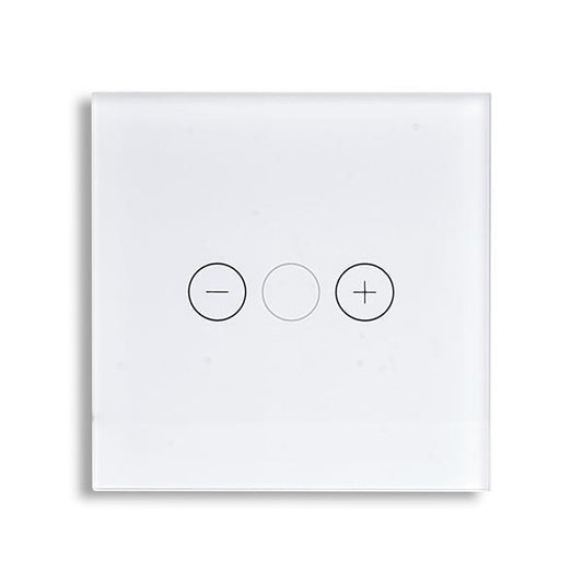 ΓΥΑΛΙΝΟ ΠΑΝΕΛ DIMMER ΑΦΗΣ ΑΣΠΡΟ ΧΡΩΜΑ
