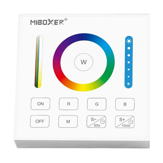 ΑΣΥΡΜΑΤΟ ΧΕΙΡΙΣΤΗΡΙΟ ΤΟΙΧΟΥ RF DIMMER ΕΞΩΤΕΡΙIKO ΤΕΤΡΑΓΩΝΟ 4  ΚΑΝΑΛΙΑ RGB+CCT