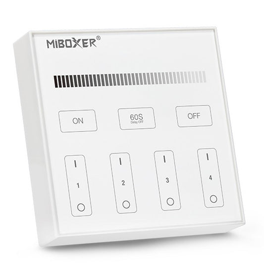 ΑΣΥΡΜΑΤΟ ΧΕΙΡΙΣΤΗΡΙΟ ΤΟΙΧΟΥ RF DIMMER ΕΞΩΤΕΡΙIKO ΤΕΤΡΑΓΩΝΟ 4  ΚΑΝΑΛΙΑ ΓΙΑ ΜΟΝΟΧΡΩΜΗ