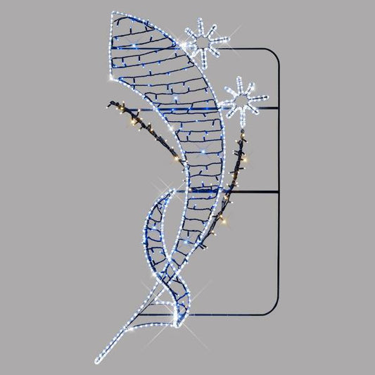 ΕΠΑΓΓΕΛΜΑΤΙΚΟ ΣΧΕΔΙΟ ΕΠΙΣΤΗΛΟ ΑΛΟΥΜΙΝΙΟΥ  ΜΕ ΑΣΤΕΡΑΚΙΑ, ΛΕΥΚΗ LED ΦΩΤ/ΝΑ, ΜΕ ΘΕΡΜΑ ΚΑΙ ΜΠΛΕ LED,90χ200 IP65