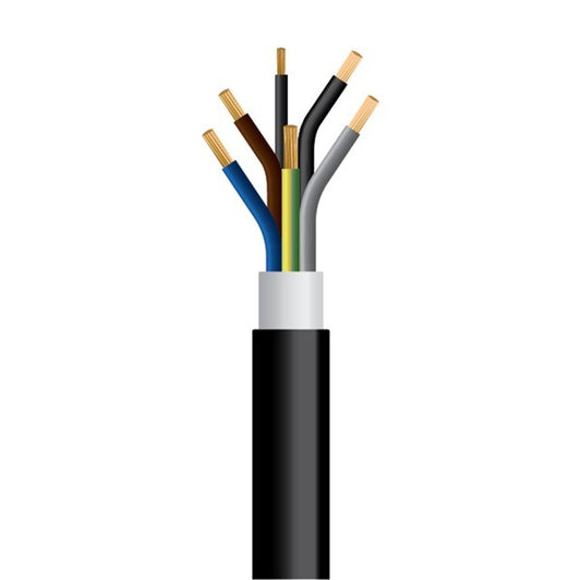 ΚΑΛΩΔΙΟ NYY J1VV-R 5Χ25+2,5mm² ΜΑΥΡΟ (500m/Drum)