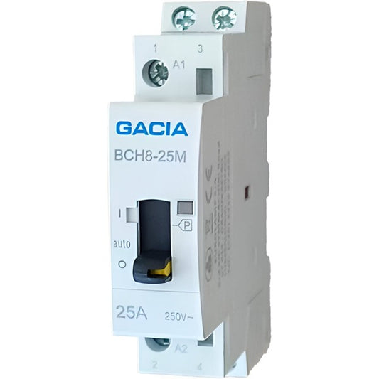 ΡΕΛΕ ΚΑΣΤΑΝΙΑΣ 2P 25A 2NO 230V AC GACIA