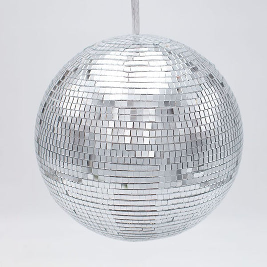ΓΥΑΛΙΝΗ ΜΠΑΛΑ, ΝΤΙΣΚΟ, ΑΣΗΜΙ, 20cm