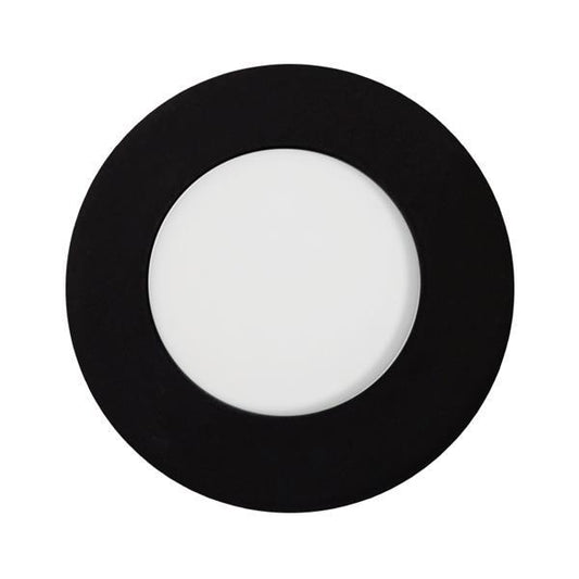 ΦΩΤΙΣΤΙΚΟ ΧΩΝΕΥΤΟ LED SLIM Φ85 3W 4000K ΜΑΥΡΟ PLUS