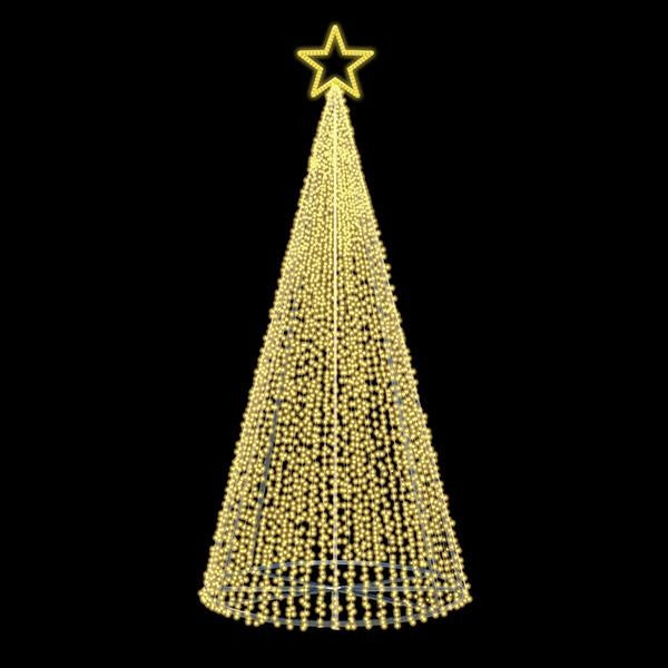 ΕΠΑΓΓΕΛΜΑΤΙΚΟ ΣΧΕΔΙΟ, ΧΡΙΣΤΟΥΓΕΝΝΙΑΤΙΚΟ ΔΕΝΤΡΟ 3D, 230V, ΘΕΡΜΗ ΛΕΥΚΗ ΦΩΤΟΣΩΛΗΝΑ, ΘΕΡΜΟ ΛΕΥΚΟ LED, 650x260cm, IP65