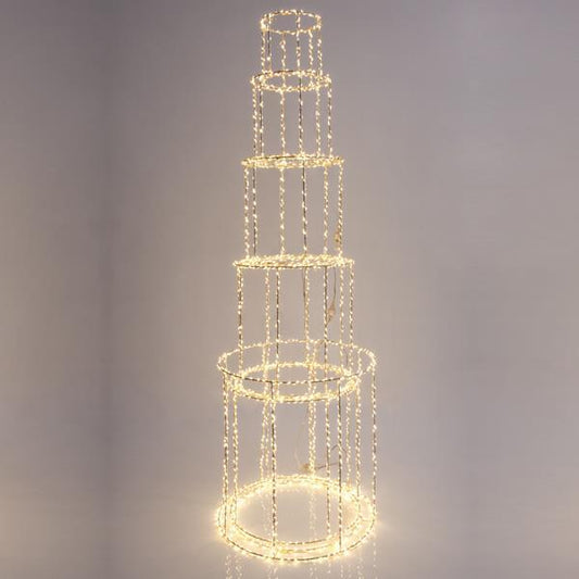 ΠΥΡΓΟΣ ΦΩΤΙΖΟΜΕΝΟΣ, 4350 ΘΕΡΜΑ LED, ΜΕ ΜΕΤΑΣΧΗΜΑΤΙΣΤΗ, ΧΑΛΚΟΥ, 163x40cm