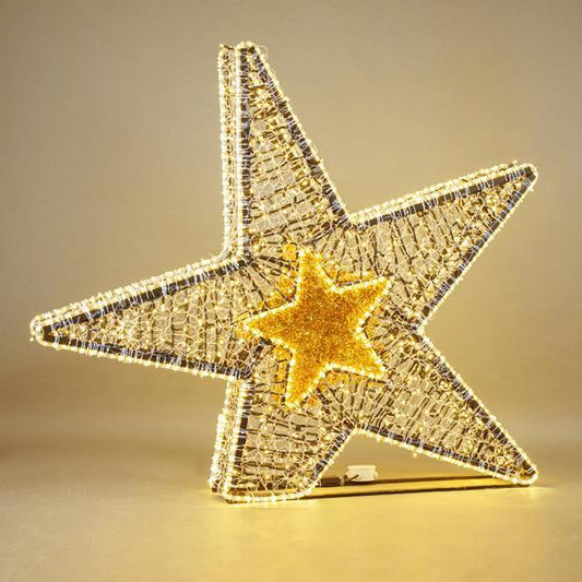 ΕΠΑΓΓΕΛΜΑΤΙΚΟ ΣΧΕΔΙΟ, ΑΣΤΕΡΙ 3D, ΘΕΡΜΗ ΛΕΥΚΗ LED ΦΩΤΟΣΩΛΗΝΑ, ΘΕΡΜΟ ΛΕΥΚΟ LED, 153x135x20cm, IP65