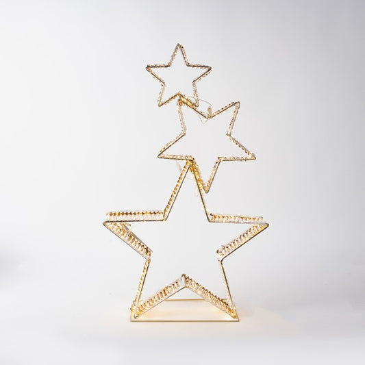 ΦΩΤΙΖΟΜΕΝΑ ΧΡΥΣΑ ΑΣΤΕΡΙΑ 82cm , 350 MINI LED, 4,5V ΜΕΤΑΣΧΗΜΑΤΙΣΤΗ, ΧΡΟΝΟΔΙΑΚΟΠΤΗ, ΑΣΗΜΙ ΧΑΛΚΙΝΟ ΚΑΛΩΔΙΟ, ΧΡΥΣΟΣ ΜΕΤΑΛΛΙΚΟΣ ΣΚΕΛΕΤΟΣ, ΘΕΡΜΟ ΛΕΥΚΟ LED, ΠΡΟΕΚΤΑΣΗ ΠΑΡΟΧΗΣ 5m, IP44